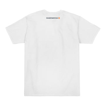 Overwatch Stadium T-Shirt Zarya vs Reinhardt - Vue arrière Version blanche